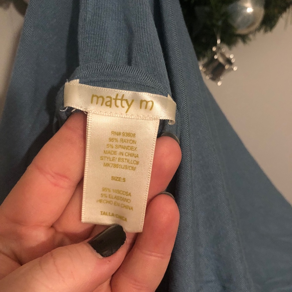 MATTY M BLUE TOP - Picture 2 of 3